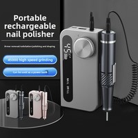 Nouvelle perceuse à ongles sans fil personnalisable, rechargeable, 45 000 tr/min, pour salon et usage domestique, perceuse électrique pour ongles