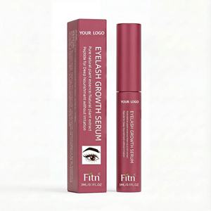 Ensemble de soin pour cils et sourcils liquide naturel végétalien sans huile avec logo personnalisé, marque privée, traitements de croissance des cils, sérum allongeant, kit - Product Image 1