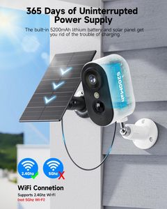 Cámaras de Seguridad 2K Inalámbricas para Exteriores, Cámaras con Batería para Seguridad del Hogar, Cámara de Seguridad WiFi para Interiores - Product Image 2