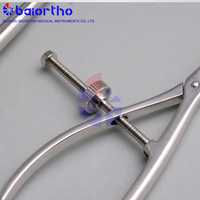 Tang Pengencang Tulang Hewan Bergerigi Spinlock, 180mm / 205mm Tang Pengencang Tulang Spinlock, Tang Penjepit Tulang Hewan Peliharaan, Baiortho