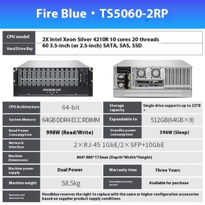 ดิสก์สีฟ้าเพลิง hoodblue รุ่นที่สอง <span class=keywords><strong>array</strong></span> 8/12/16/24/36/48/60ดิสก์บิตเข้ากันได้กับ Kirin แบบครบวงจรตัวอักษร LAN พัดลมระบายความร้อน - Product Image 5