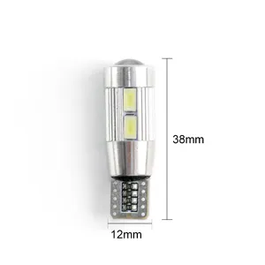 RCJ LED Lights LED Car Bulb Auto LED T10 Canbus 194 W5W 5630 10SMD LED Light Bulb Car Interior Lights