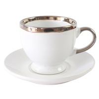 Tasse à café en porcelaine de chine, 500 ml, réutilisable, turque, tasse à café et soucoupe, service à thé avec poignée, vente en gros