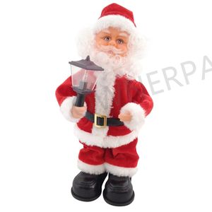 Poupée en peluche Père Noël debout, décorations de Noël animées d'extérieur avec <span class=keywords><strong>musique</strong></span> - Product Image 2