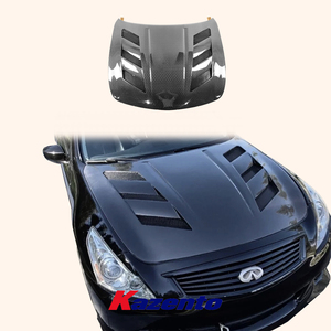 Cofano in Fibra di Carbonio Stile KZ <span class=keywords><strong>a</strong></span> Nido d'Ape per Infiniti G37 Q40 <span class=keywords><strong>Berlina</strong></span> 4 Porte 2008-13 - Product Image 2