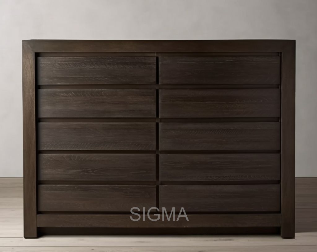 High Quality home Indoor furniture living room furniture Luxury Bedside Table solid wood 10-drawer cabinet