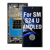 Layar AMOLED 6,78 inci untuk Samsung S24 Ultra S928, LCD dengan Frame, Refresh Rate 120Hz, Bukan Pengganti Original