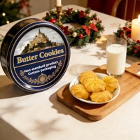 Biscuits au beurre croustillants et sucrés, recette danoise originale, HALAL, boîte cadeau en métal, pour les fêtes, vente en gros pour les supermarchés