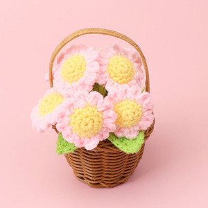 <span class=keywords><strong>Prezzo</strong></span> all'ingrosso di alta qualità uncinetto di <span class=keywords><strong>girasole</strong></span> vaso di fiori fatti a mano Crochet fiori in vaso per la laurea anniversario di compleanno - Product Image 4