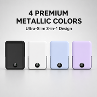 Batteries externes portables magnétiques sans fil 22,5 W 5000 mAh 10000 mAh pour la charge de montres et d'écouteurs