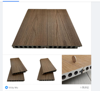 Planche de terrasse composite rainurée avec système de fixation dissimulée, imperméable et antidérapante pour jardin et terrasse extérieure