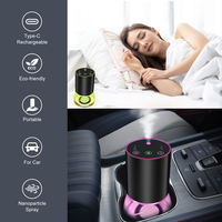 Diffuseur d'arômes sans eau, lumière RGB, diffuseur d'huiles essentielles portable, nébulisation, 100 ml, alimenté par batterie, métal, usage domestique