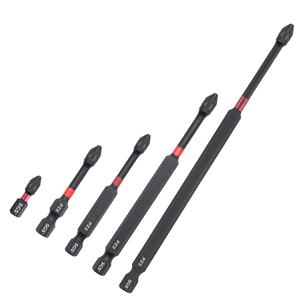 Source usine extrémité unique <span class=keywords><strong>Mizi</strong></span> 25-100mm S2 matériel 10 pièces boîtier en phosphate noir de haute qualité pz2 embouts de tournevis à percussion - Product Image 1