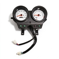 Panel Instrumen Lengkap Speedometer Tacho Meter Plastik Motor HJ125-7 Baru dengan Kabel Penghubung Lengkap untuk Perbaikan