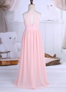 Abito Lungo Elegante in Pizzo e Chiffon per <span class=keywords><strong>Damigelle</strong></span> e Feste di Compleanno per Bambine - Product Image 3