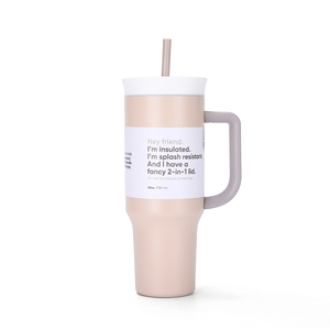 Mug <span class=keywords><strong>de</strong></span> voyage isotherme personnalisé <span class=keywords><strong>de</strong></span> 40 oz en acier inoxydable avec paille et <span class=keywords><strong>poignée</strong></span> - Product Image 6