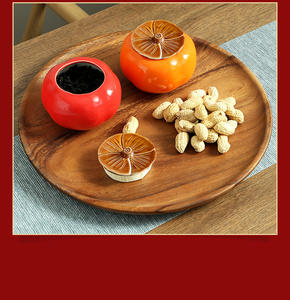 Pot à thé en céramique couleur kaki avec couvercle, écologique, personnalisable avec logo, boîte cadeau pour mariage ou bonbons - Product Image 5