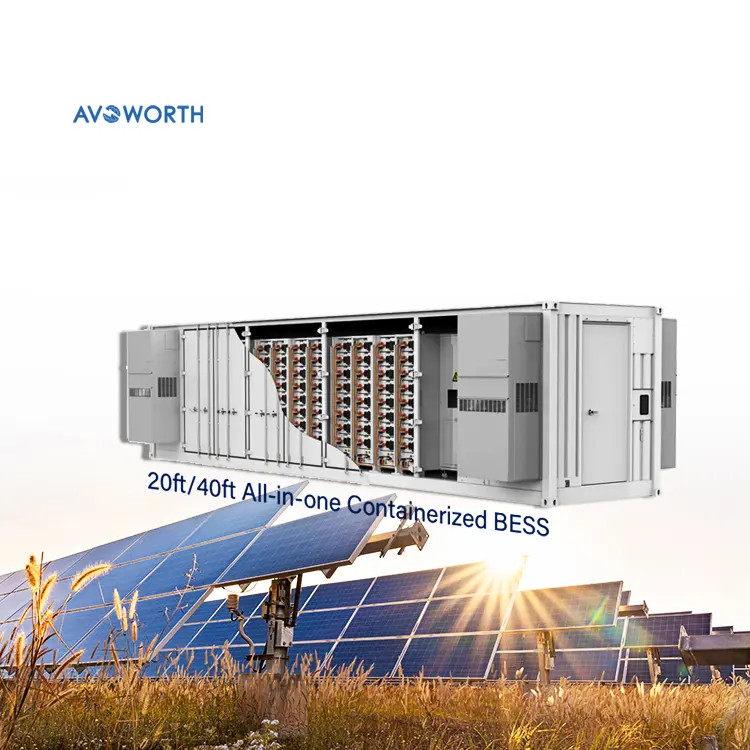 יעילות גבוהה avorth סוללת ליתיום pack100kw 200kw 500kw 5mwh היברידית על syst אחסון סולרי רשת