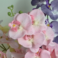 Orchidée papillon artificielle en soie faite à la main de haute qualité pour la décoration de la maison, des vases, des arrangements floraux de mariage, vente en gros