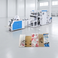 Machine à fabriquer des sacs en papier à fond en V, petite, bon marché, à grande vitesse et à prix bas, avec impression