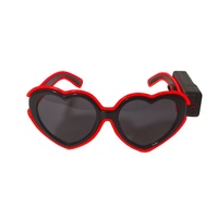 Coeur paillettes EL lunettes de soleil lumineuses nouveaux accessoires photo de fête pour anniversaire et mariage LED éclairer les lunettes
