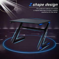 Bureau de jeu réglable au meilleur prix pour PC Conception de profondeur d'échantillon gratuit avec ensemble de chaises pliables en métal et en plastique
