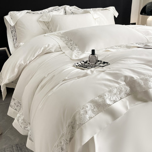 Sábana <span class=keywords><strong>de</strong></span> algodón egipcio <span class=keywords><strong>para</strong></span> hotel <span class=keywords><strong>de</strong></span> 5 estrellas <span class=keywords><strong>de</strong></span> lujo Técnica tejida con hilo <span class=keywords><strong>de</strong></span> algodón 100% - Product Image 6