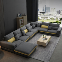 Canapé moderne nordique pas cher, design en forme de L, tissu en velours, canapé sectionnel de salon, canapé inclinable de bureau, ensemble de meubles, canapé de salon