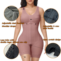 Fajas Colombianas Moldeadoras pour femme, haute compression, post-chirurgie, gaines amincissantes courtes, effet ventre plat et lifting des fesses, respirantes
