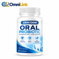Capsules de probiotiques buccaux OEM ODM, 30 unités, complément alimentaire, marque privée, formule personnalisée, fabricant, fournisseur d'usine