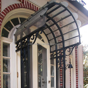 Cubierta <span class=keywords><strong>para</strong></span> Ventana, Parasol de Vidrio Templado, Estilo Europeo, Toldo de Hierro <span class=keywords><strong>para</strong></span> Patio, <span class=keywords><strong>Terraza</strong></span>, Balcón, Techo - Product Image 2