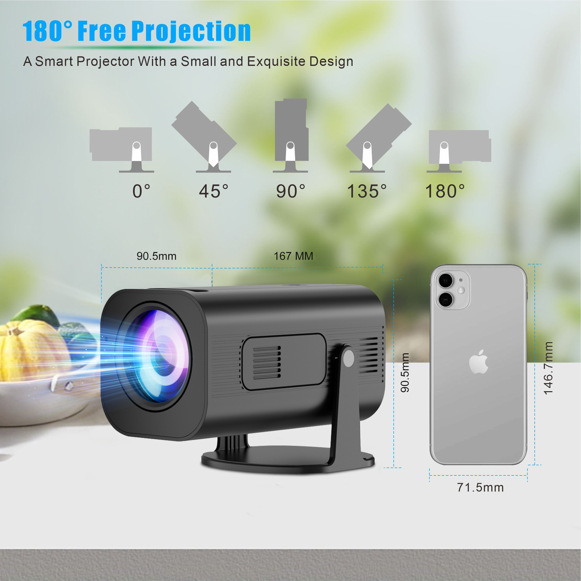 XP330 Portable Projector - 180 ANSI Lumens, Android 11