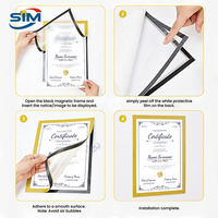 Porta Letreros Magnético Autoadhesivo Extraíble A3 A4 A5 A6, Porta Certificados, Marco para Letreros, Porta Cuadros, Porta Documentos para Pared