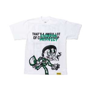 Kaos katun grafis custom grosir dengan tulisan THAT'S a AWFUL <span class=keywords><strong>LOT</strong></span> of COUGH SYRUP, kaos putih untuk wanita dan pria - Product Image 6