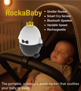 Columpio Eléctrico para Bebés RockaBaby |   Smart Cry Activated, 5 velocidades de balanceo y 12 canciones de cuna - Product Image 1
