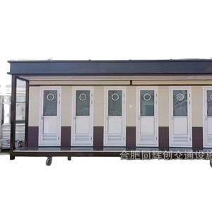 Toilettes portables en panneaux sandwich, modernes et écologiques, pour utilisation dans les lieux publics - Product Image 4