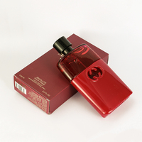 Perfume Femenino, Envase Rectangular Opaco Rojo Rosado, Tapa con Emblema Bronce, Caja Borgoña, Pasión, San Valentín, Larga Duración