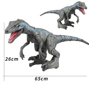 Jouet pour enfants, animal, dinosaure, marche électrique, Led, <span class=keywords><strong>télécommande</strong></span> Jurassic RC, spray à capteur tactile Intelligent, 2.4G - Product Image 5