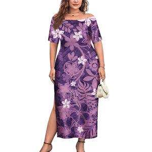 Samoan <span class=keywords><strong>Tonga</strong></span> Puletasi Tribal <span class=keywords><strong>Tattoo</strong></span> Designs Vestidos de mujer Popular al por mayor Custom Ladies Islander Style Dress - Product Image 2