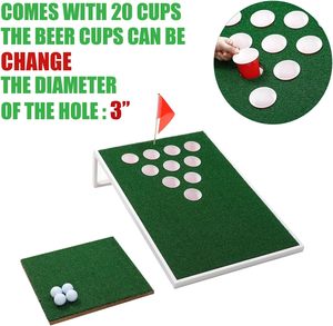 Entraîneur de déchiquetage de golf en bois pour sacs de sable, dispositif de pratique et d'écaillage de <span class=keywords><strong>cornhole</strong></span> de golf - Product Image 2