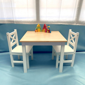 Mesa y Silla de Estudio de Madera Versátil para Niños de 2 a 8 Años, para Cuarto de Niños, Sala de Juegos, Guardería - Product Image 2