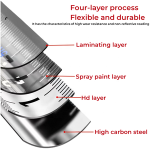 Ruban à mesurer en acier fluorescent de 5 mètres, qualité industrielle, résistant à l'usure, épais, anti-chute, vente en gros pour fabricants - Product Image 4
