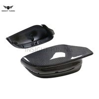 Coques de rétroviseurs latéraux en fibre de carbone LHD de haute qualité pour BMW M3 M4 G80 G82, kits de carrosserie, kits de conversion, remplacement de capuchons de rétroviseurs