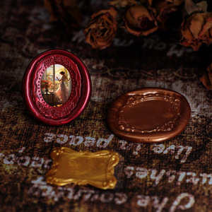 Meilleur <span class=keywords><strong>prix</strong></span> série de cadres photo rétro de style européen cadre photo en forme spéciale tête de <span class=keywords><strong>timbre</strong></span> de sceau de cire - Product Image 4