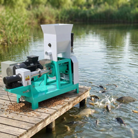 Machine industrielle d'extrusion de granulés d'aliments pour poissons flottants