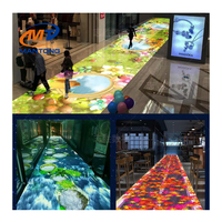 Projection numérique 3D interactive pour intérieur/extérieur Système de cartographie de sol Projecteur logiciel en métal pour extérieur et intérieur