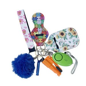 Conjunto de llavero de autodefensa, suministros de autodefensa, minijuego de sentadillas para Rotura de ventana para mujer, traje de spray de autodefensa - Product Image 5