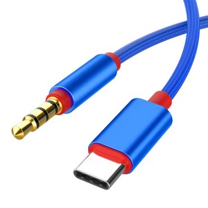 1m TYPE-C 3.5mm jack AUX xe Cáp âm thanh DAC chip kỹ thuật số USB Loại C 3.5mm jack AUX Dây Stereo cho <span class=keywords><strong>samsung</strong></span> cho Xiaomi xe - Product Image 3