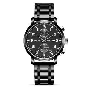 Reloj de Pulsera de Negocios para Hombre, Cronógrafo Multifuncional con Correa de Acero Inoxidable, Reloj de Cuarzo - Product Image 6