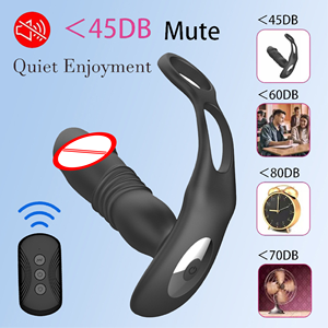 Massaggiatore Prostatico 3 in 1 <span class=keywords><strong>per</strong></span> Uomo con 10 Frequenze di Vibrazione, Telecomando Wireless, Giocattolo Sessuale, <span class=keywords><strong>Vibratore</strong></span> Anale - Product Image 3